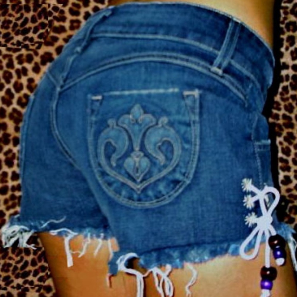 Y2K NWT SIWY BILLY SLOUCHY CUT OFF SHORTS SEEN ON MANY CELEBS